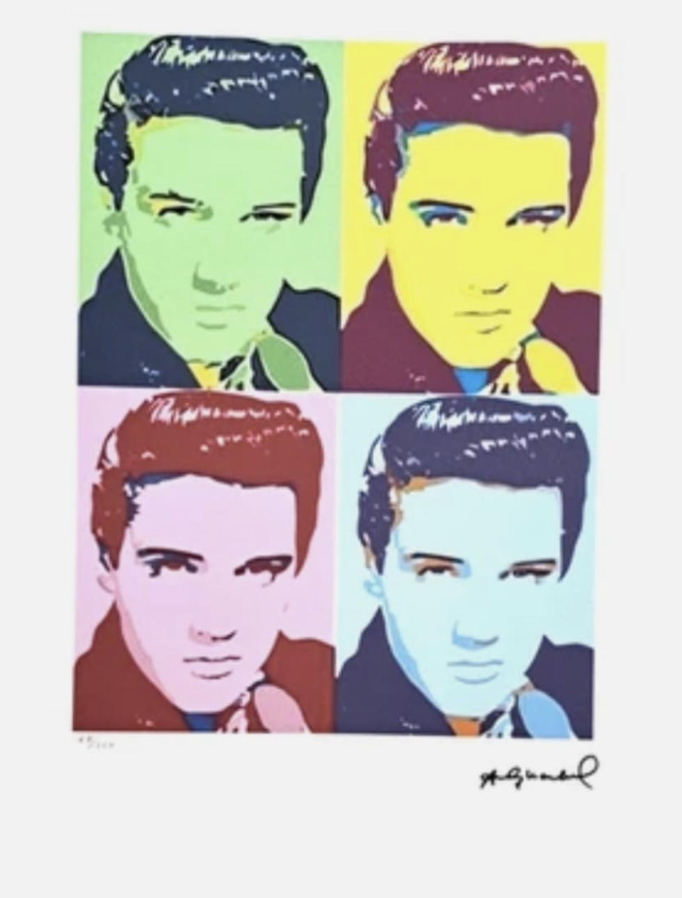 Warhol-Elvis krisal galerie 30 ans affiche