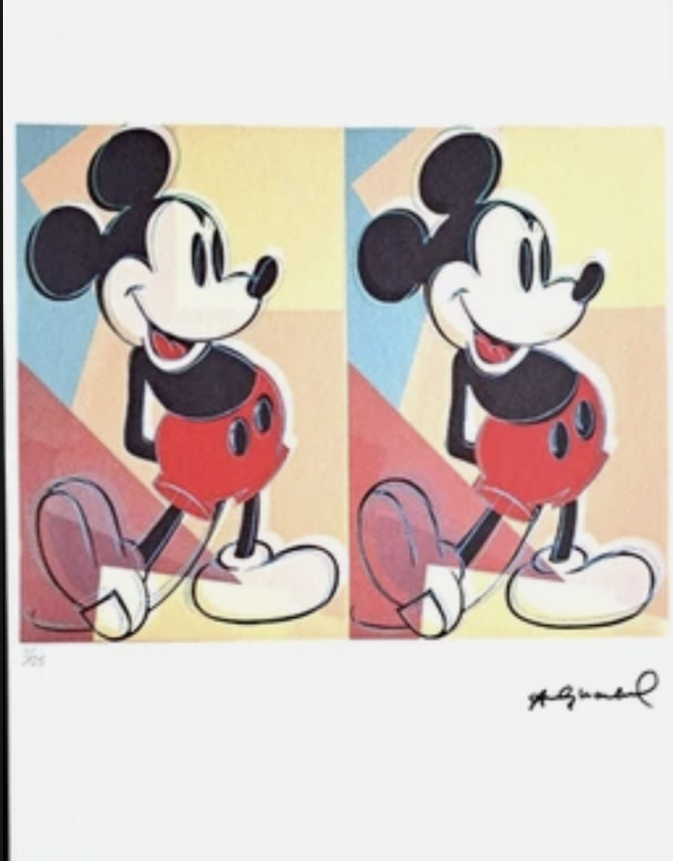 Warhol-mickey krisal galerie 30 ans affiche