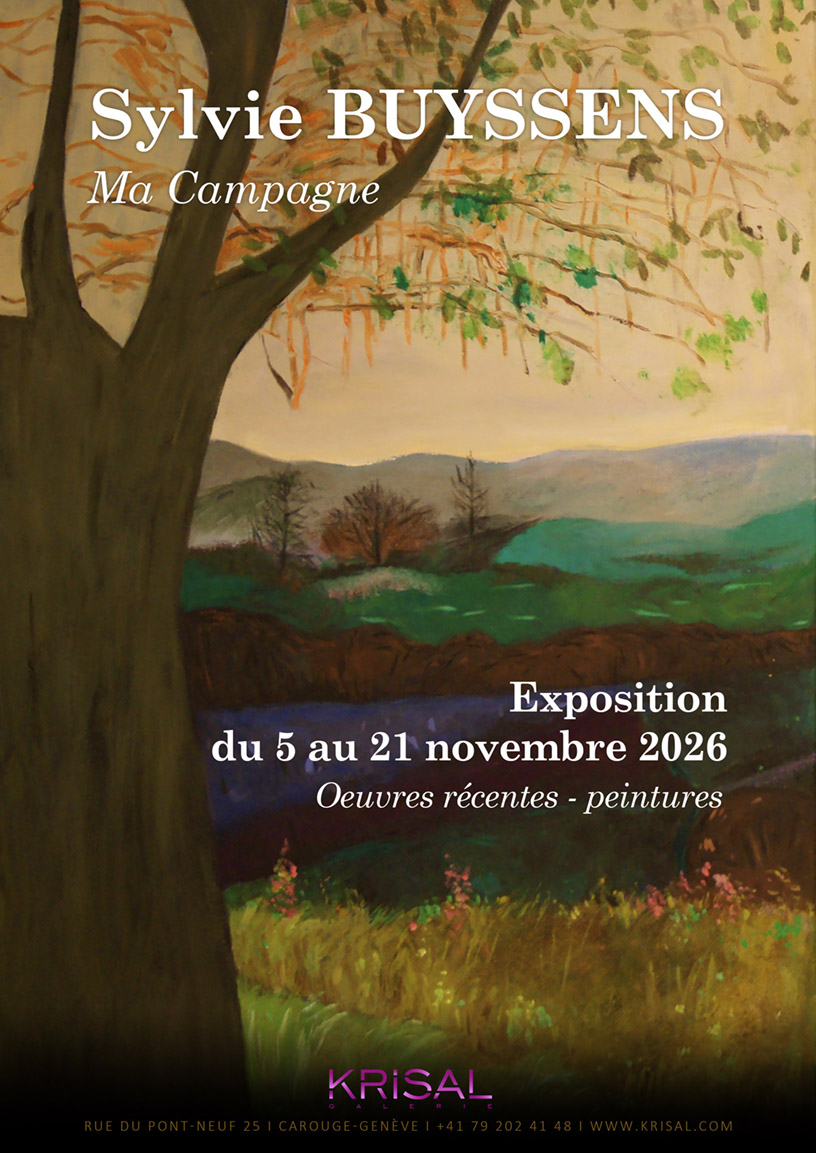Affiche de l'exposition de Sylvie Buyssens 2026